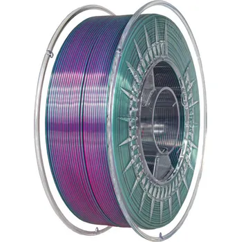 Filament Filament DEVIL DESIGN / PLA SILK DUAL / PERLEŤOVĚ RŮŽOVÁ + STUDENĚ ZELENÁ / 1,75 mm / 1 kg.