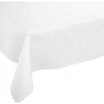 Prostěradlo Obrus odolný proti skvrnám 120x240 Polský výrobek, bílá barva, vzor W4