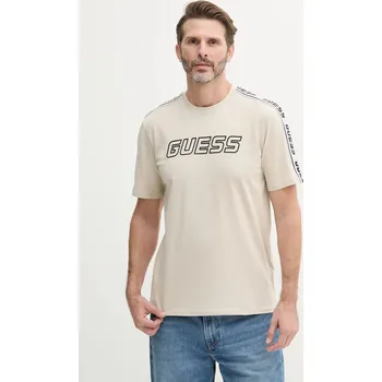 Pánské tričko Tričko Guess ARLO Z4GI18.J1314 béžová 80X, vel. L