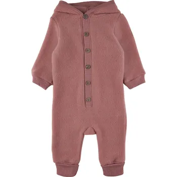 Kojenecká bunda Merino overal na knoflíky tmavě růžový Burlwood Mikk-Line Velikost: 68