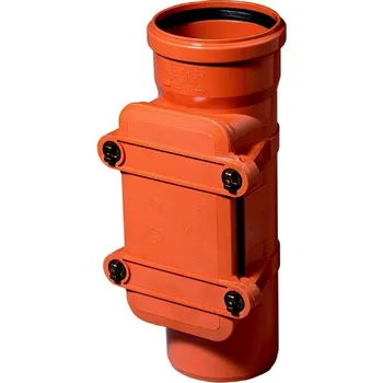 Kanalizační potrubí OSMA KG odpadová / kanalizačná čistiaca tvarovka (obdĺžnikový uzáver) DN 125 - KGRE