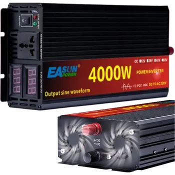 Měnič napětí Měnič Napětí automobilová NEW 12V 2000W čistá sinusoida