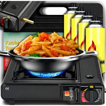 Turistický vařič Turistický plynový vařič EliCo jednoplotýnkový s kartuší, výkon 2100 W