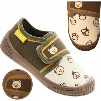 Chlapecké bačkory PAPUČE DĚTSKÉ PŘEZŮVKY DO ŠKOLKY VEL. 28 MEDVÍDEK