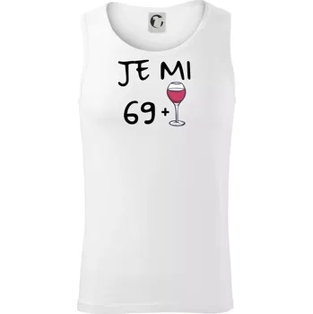 Je mi 69 (70) víno - Tílko pánské Core - XL ( Bílá )