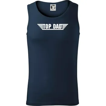 Top dad s čárami - Tílko pánské Core - L ( Námořní modrá (velmi tmavá - téměř černá) )