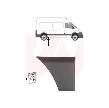 Lišta karosérie Ozdobná / ochranná lišta, boční stěna VAN WEZEL 4388426