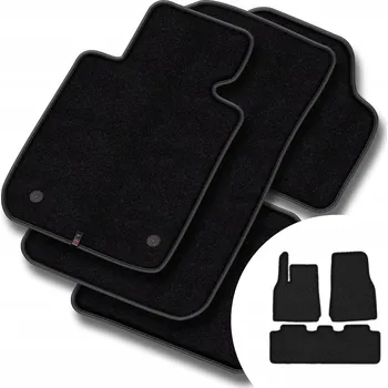 autokoberec Velurové autokoberce Motos 3 ks