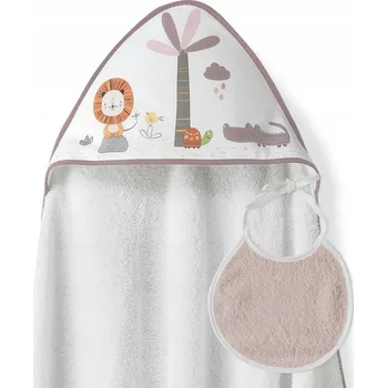 Dětská deka Deka s kapucí Interbaby 100 x 100 cm bílá