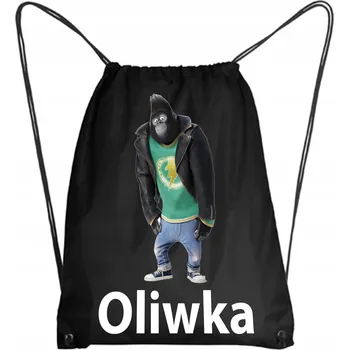 Školní Vak / Batoh na Tělocvik do Školky Školy OPICE GORILA + JMÉNO 4