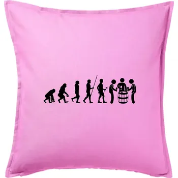 Polštář Evoluce sklípek - Polštář 50x50 - 50x50 - Pouze potah ( Růžová )