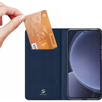 Pouzdro na mobilní telefon Flipové pouzdro Dux Ducis pro Samsung Galaxy S25, modré