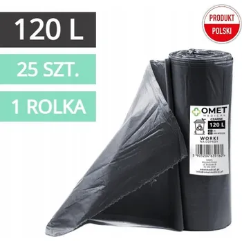 Pytle na odpadky ODPADOVÉ PYTLE ČERNÉ LDPE 120L - 25 ks