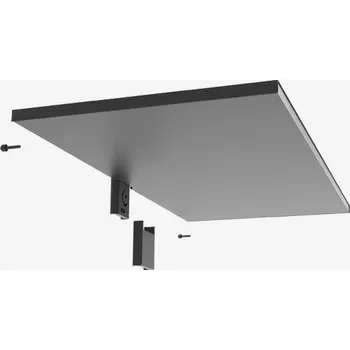 police PEKA 15.6553.05 PECASA kovová police / 850x400 / černá