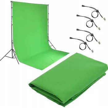 Fotopozadí Fotografické pozadí Green Screen 2x3 m
