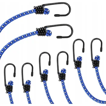 autokoberec Sada 8 univerzálních upínacích lan s napínáky pro zavazadla ve 4 DÉLKÁCH