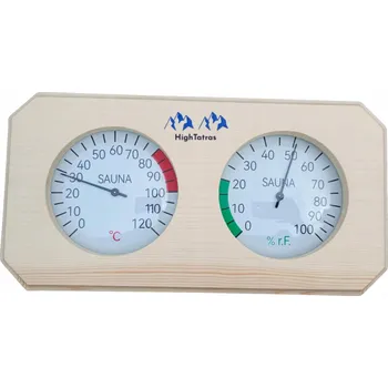 HighTatras Teploměr a Vlhkoměr do Sauny 2v1 Analogový