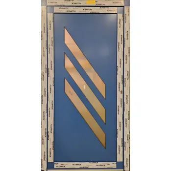 Vchodové dveře SOFT 2024-16 105/203 pravé modré/bílé