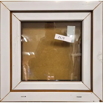 Vchodové dveře Plastové okno Soft 2024-3 60x60cm, Zlatý dub/Zlatý dub OS, levé - ulomený roh