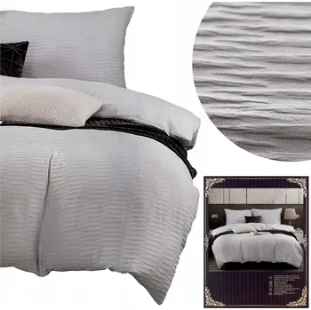 Povlečení Povlečení 200x220 Sada 4 dílná z Kůry Žakárová Jednobarevná Ignazio 09