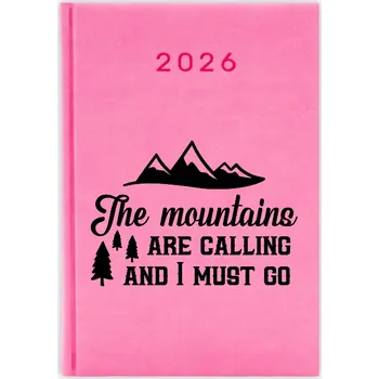 Kalendář Knižkový kalendář 2026 A5 růžový