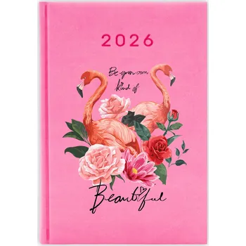 Kalendář Knižkový kalendář pro učitele 2026 A5, růžový