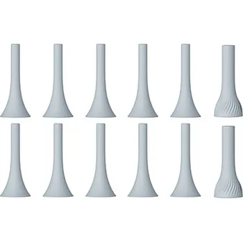 Péče o chrup SILIKONOVÉ NÁHRADNÍ NÁSTAVCE / UŠNÍ NÁSTAVCE PRO OTOSKOP INSKAM Q10, 12 KUSŮ
