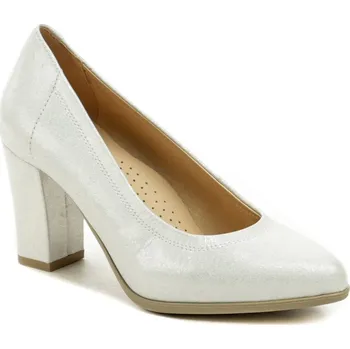 Dámské lodičky Pulso AF-803V stříbrné dámské nadměrné lodičky EUR 44