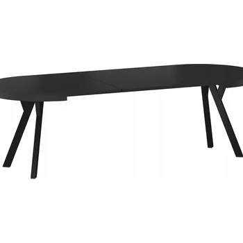 Jídelní stůl Oválný rozkládací stůl Signal 100 x 100 x 76 cm černý