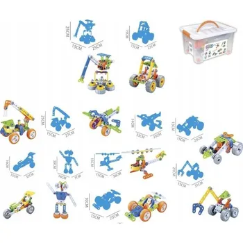 ostatní stavebnice STAVEBNÍ STAVEBNICE VOZIDLA PRO SOUTĚŽ 167 ks.