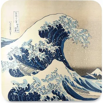 Podtácek Podložka pod hrnek Velká vlna u Kanagawy Kacušika Hokusai