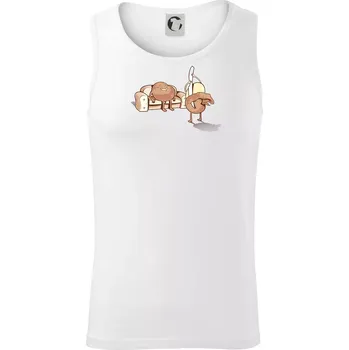 Brambora striptýz - Tílko pánské Core - XL ( Bílá )