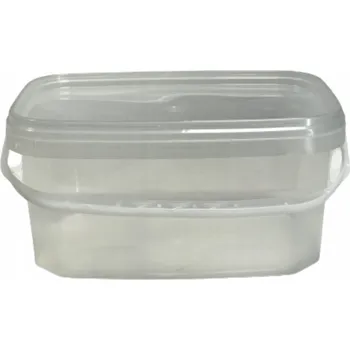 Dóza na potraviny OBDÉLNÍKOVÝ KYBLÍK + VÍKO 5L POTRAVINÁŘSKÝ, 5 ks