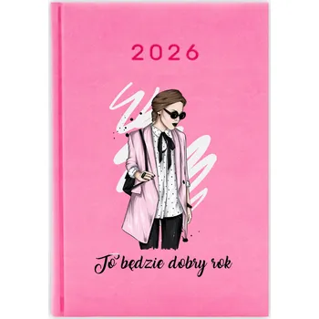 Diář Knižkový kalendář 2026 A5 růžový