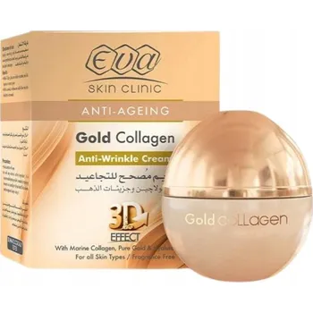 Pleťový krém Pleťový krém proti stárnutí EVA Cosmetics Gold Collagen pro den i noc 50 ml