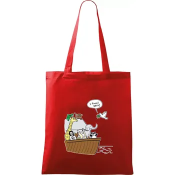 Pravda s Noemovou archou - Taška bavlněná - 42 x 38 cm ( Červená )