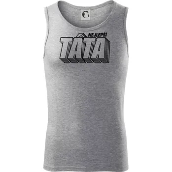 Nápis nejlepší táta - Tílko pánské Core - 2XL ( Tmavě šedý melír )