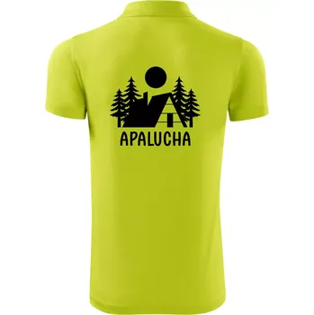 Pánská košile Apalucha chalupa - Polokošile Victory sportovní (dresovina) - S ( Limetková )