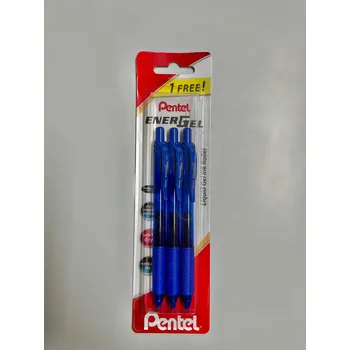 Pentel Gelové pero EnerGel BL 107 2+1 modrá