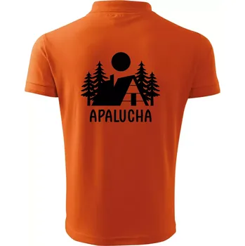 Pánská košile Apalucha chalupa - Polokošile pánská Pique Polo 203 - 5XL ( Oranžová )