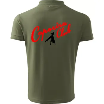Pánská košile Capoeira club s tanečníkem - Polokošile pánská Pique Polo 203 - M ( Khaki )