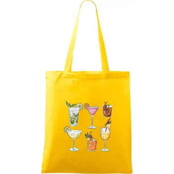 Koktejly - Taška bavlněná - 42 x 38 cm ( Žlutá )