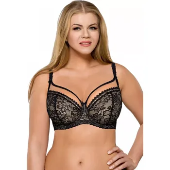 Podprsenka Dámská podprsenka 1396 Crystal black plus - AVA černá 90/G