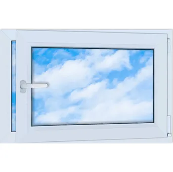 Okno Plastové okno Lorac bílé 900x600 mm pravé otevíravě-sklopné
