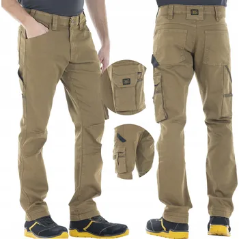 montérky Dlouhé pracovní kalhoty Rica Lewis Kalhoty Rica Lewis JOBC Tabacco - Camel vel. 56