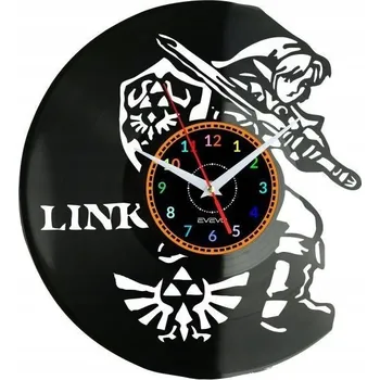 Hodiny ZELDA NÁSTĚNNÉ HODINY DEKORATIVNÍ MODERNÍ VINYLOVÁ DESKA