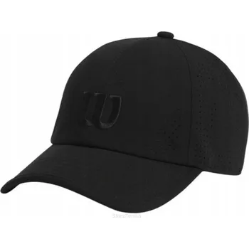 Čepice Tenisová čepice Wilson Active Perforated Cap černá S/M