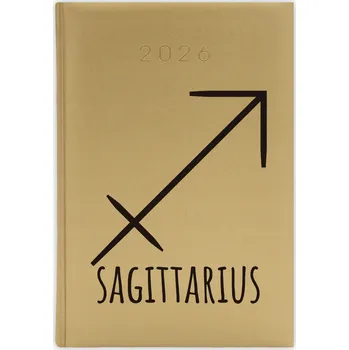 Kalendář Knižní kalendář 2026 A5 zlatý