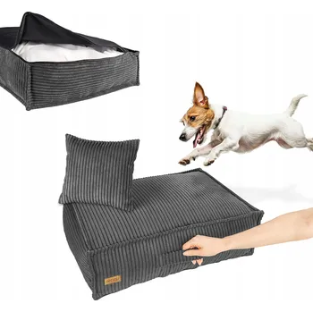 Pelíšek pro psa Ragi matrace pro psa šedá 60 cm x 50 cm