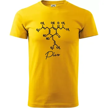 Barová chemie - pivo - Triko extra velké (5-8XL) - 8XL ( Žlutá )